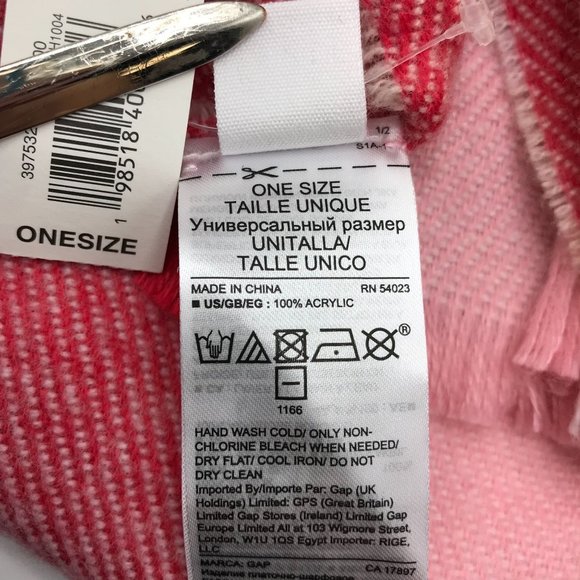 Gap Cozy Scarf Multi color One Size Acrylic - Picture 4 of 6